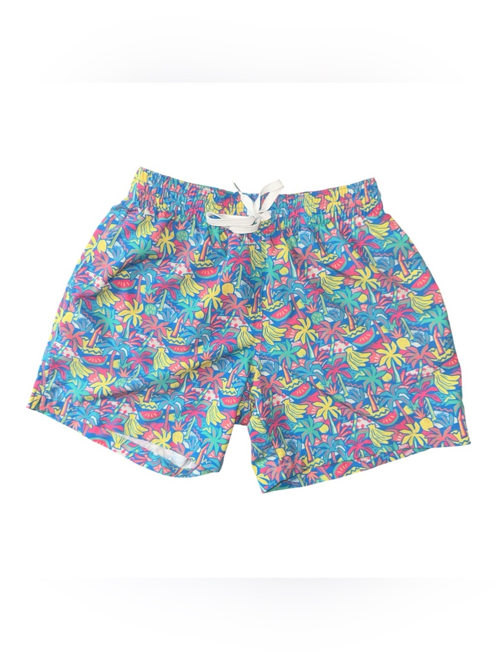 chubbies Kids Bright Tropical Swim Trunks - Blue, Yellow, Pink, Green Swim Suit